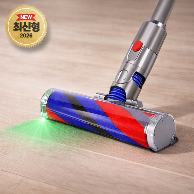 호환 다이슨 청소기 헤드 플러피옵틱 초록불 레이져헤드 V10 V12 SV18 SV20 슬림, 1개, V10 V12 SV18 SV20 레이저 슬림 헤드