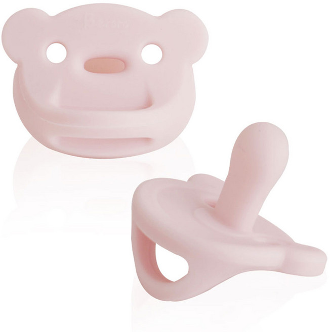 베로로 올실리콘 쪽쪽이 (케이스포함), 곰쪽이, 핑크, 1개