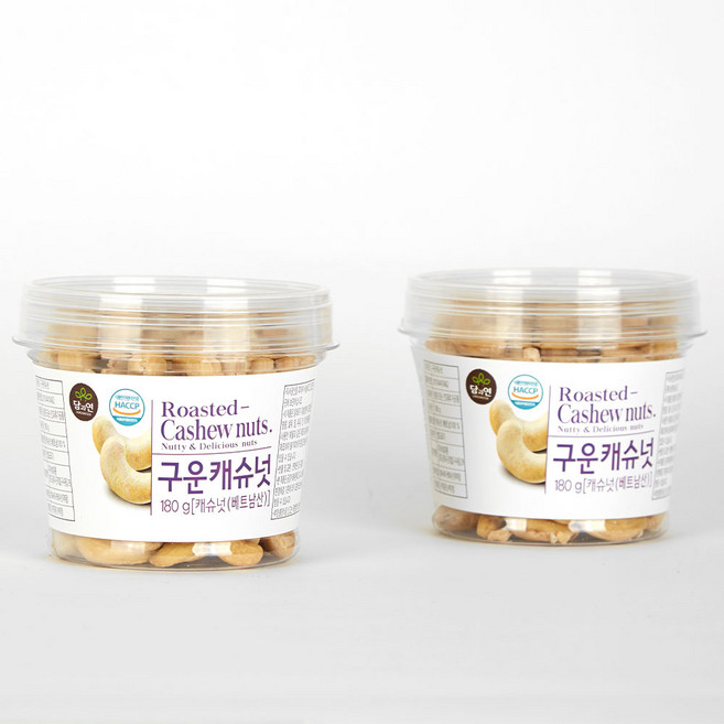 담과연 구운 캐슈넛 180g, 2개