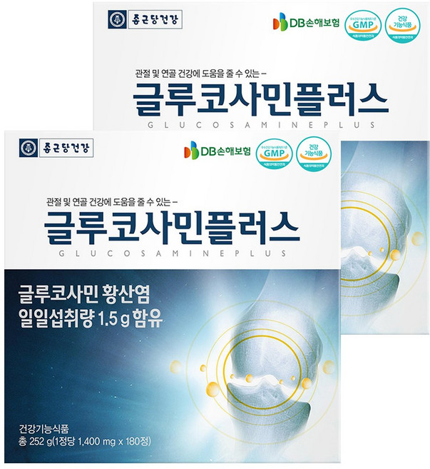종근당r건강 글루코사민 플러스 360캡슐 6개월분, 180정, 2개