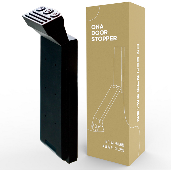 라이프아도너 울트라마그넷 무타공 자석 도어스토퍼, 1개