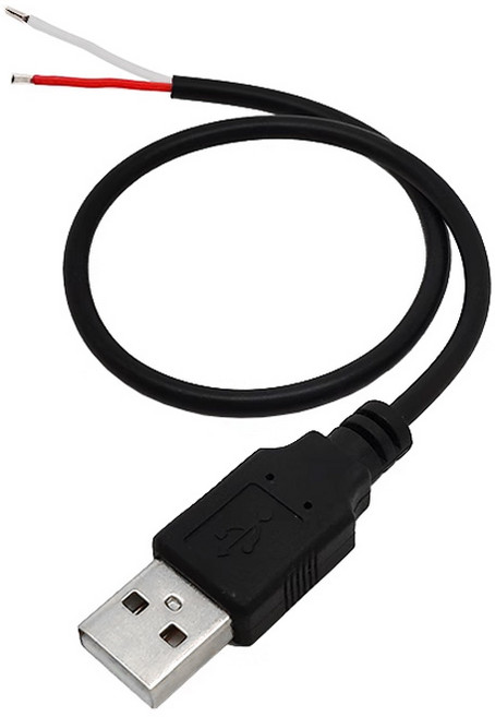 USB 전원케이블 숫컷 A타입 충전선 DIY 커넥터 male, AN010. USB 전원 케이블 숫놈타입, 1개