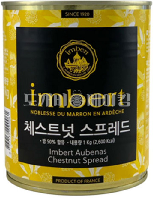 체스트넛 스프레드 밤 통조림, 1개, 1kg