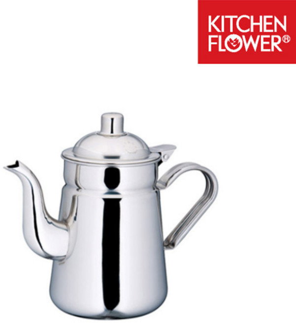 키친플라워 크라운 포트 1.6L/스텐 차주전자 물주전자, 1개, 1.6L, 스텐