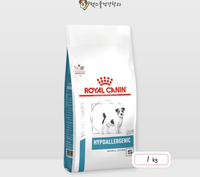 )당일발송( 로얄캐닌 독 하이포알러제닉 스몰독 1kg 강아지 알러지 피부질환 처방식사료, 알레르기 완화, 1개 - 쿠팡
