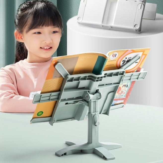 유아 아기 독서대 휴대용 접이식 두꺼운책 거치대 높이조절 폭조절 북레스트, 핑크