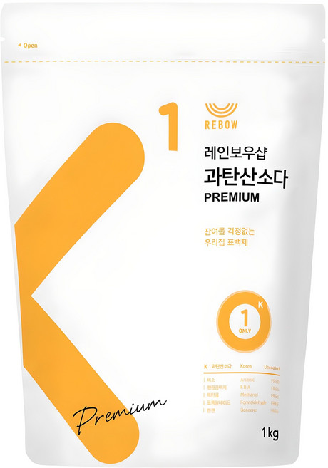 레인보우샵 과탄산소다 프리미엄 산소계 표백제, 1kg, 1개입, 1개