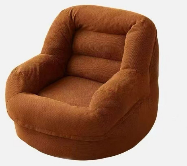 可開發票 懶人沙發 單人沙發 懶人椅 單人椅 沙發椅 小沙發 懶骨頭沙發 沙發陽台臥室沙發 懒人沙髮椅单人 窝窝沙髮, 楓葉紅, 1個