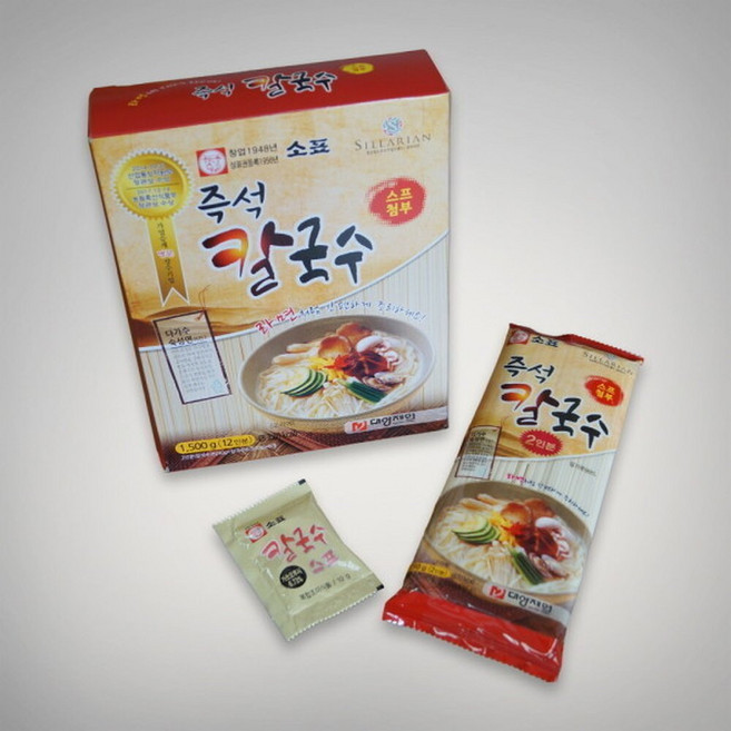 소표즉석칼국수250g(2인분/스프포함)6개입, 6개, 250g