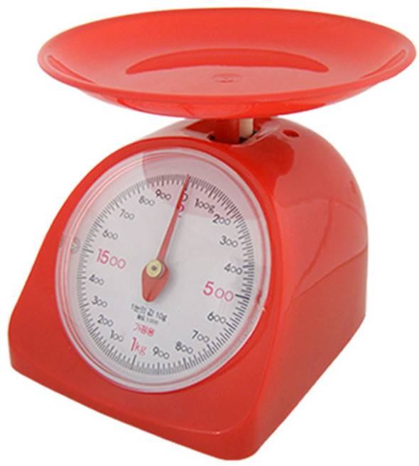 주방 저울, 1kg빨강