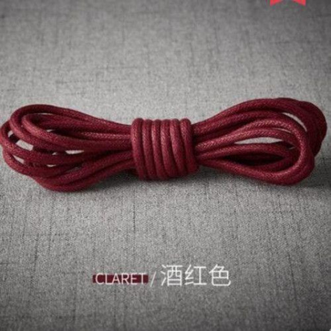 打蠟圓形皮鞋鞋帶 男女通用 休閒馬丁靴鞋帶