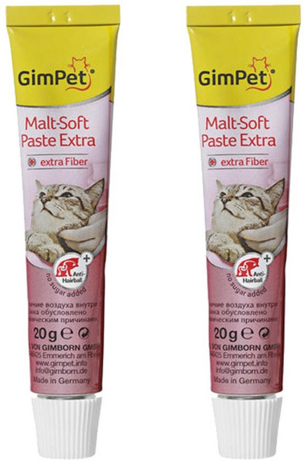 짐펫 몰트소프트 헤어볼 제거제 2개, 1개, 20g