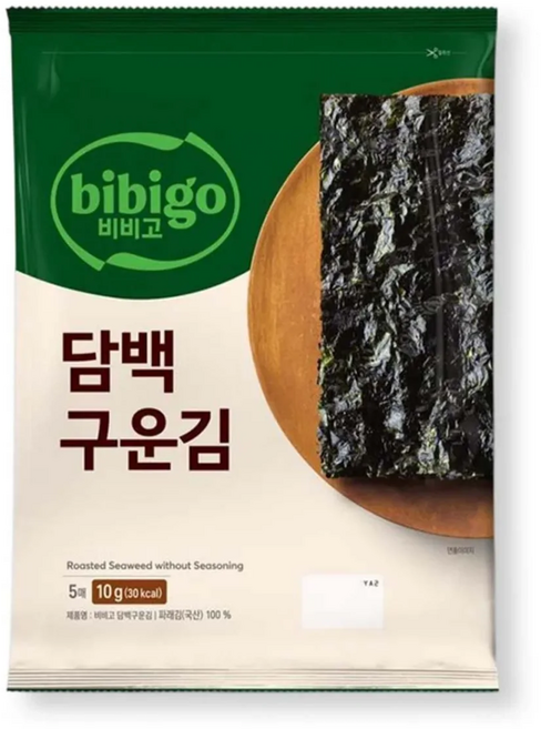 비비고 담백구운김 10g, 20개