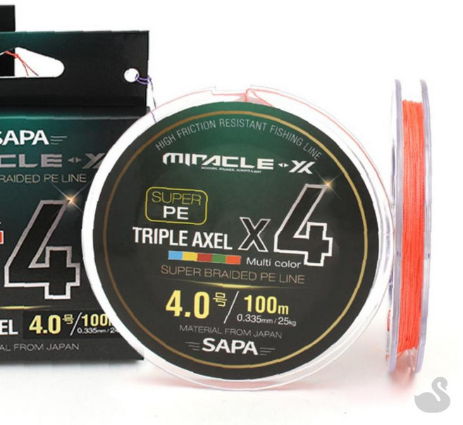 SS 트리플악셀 4합사 100M 10호 5색 부시리낚시, 1개