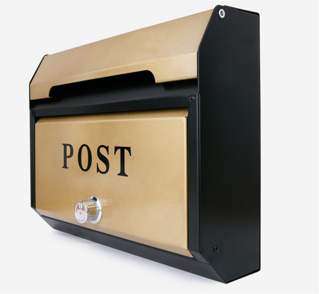 MBS400 인테리어 벽걸이 우편함 주택우체통 빈티지 사무실, 골드