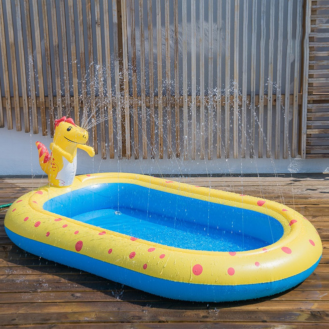 공룡 물놀이 분수매트 유아 어린이 애견 물놀이풀장 물놀이매트 베란다물놀이 어린이집물놀이 실내물놀이 LRM-170, 1개