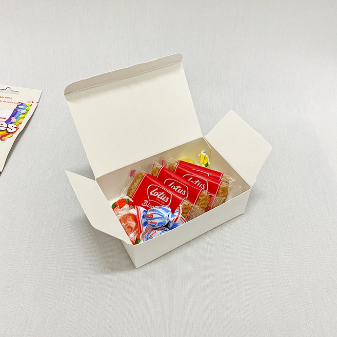 원터치 선물상자 직사각 미니 12x8x4 cm 10매 티백 쿠키 마카롱 뚱카롱 마들렌 악세사리 답례품 백설기 그립톡 포장, 10개, 화이트