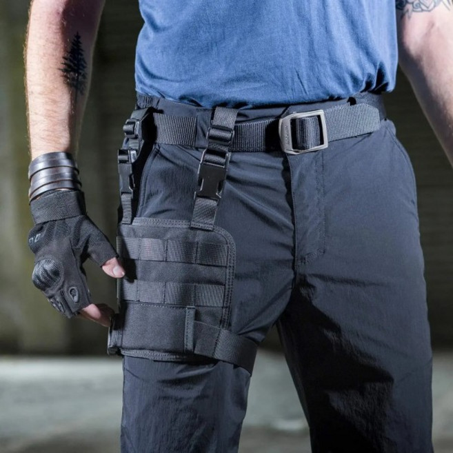 전술 드롭 다리 플랫폼 몰리 스타일 조절 가능한 허벅지 패널 행잉 보드 휴대용 카트리지 클립 파우치 레깅스 파니에, 콜트 1911, 01 Green, 1개