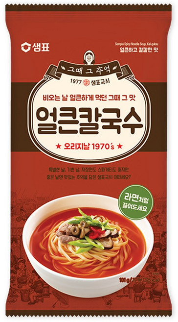 샘표 국수 얼큰 칼국수, 101g, 1개