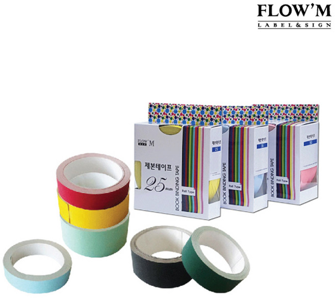 [플로엠] 제본테이프 25mm 35mm 50mm x 10M 15종류, BT-35 군청