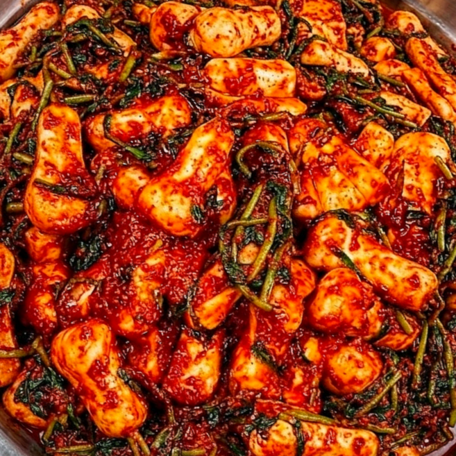 [한정초특가] 전라도 당일제조 큰손할매 진짜배기 총각김치, 1박스, 2kg