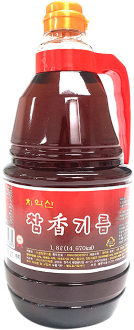 치악산 참향기름 1.8L(참깨49%) 참기름 업소용참기름 참깨향기름, 1개, 1.8L