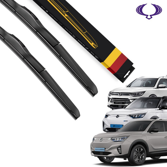 1+1 KGM 코란도 C 뷰티풀 리스펙 EV 전차종 와이퍼 호환 순정형 하이브리드 와이퍼블레이드, SW-코란도 이모션(22-현재)600+450