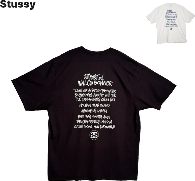 스투시 반팔 스투시 오션 송 스트릿 오버핏 티셔츠 STUSSY TEE