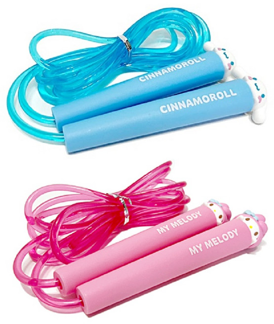 산리오 캐릭터 시나모롤 마이멜로디 피규어 줄넘기, 1개