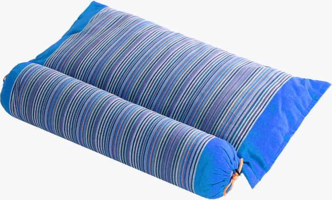 만사형통 분리형 경추 국산 편백 베개, 파랑, 1개