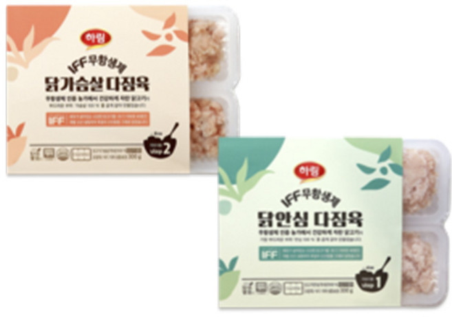 하림 IFF 무항생제 다짐육 닭가슴살 300g + 안심 300g, 1