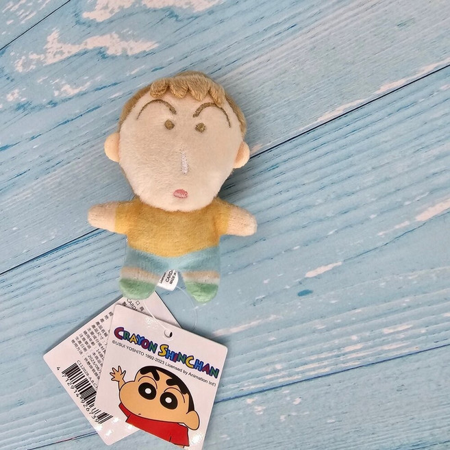 CRAYON SHINCHAN 蠟筆小新 迷你絨毛伸縮易拉扣 識別證夾