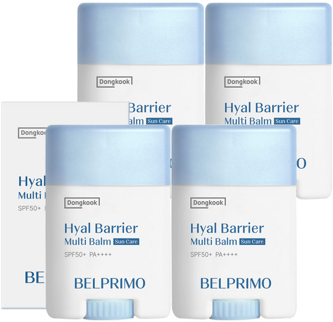 동국 프로바이오 스틱밤 3+1 벨프리모 자외선차단 주름 미백 보습 아이디어공간, 19g, 4개