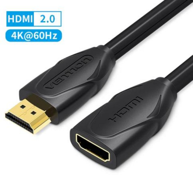 Vention HDMI 2.0 연장 케이블 HDTV 닌텐도 스위치 PS43 용 HDMI 2.1 수-암 케이블 8K 5M 4K 60Hz, 1개, 7) HDMI 2.0 - 1.5m