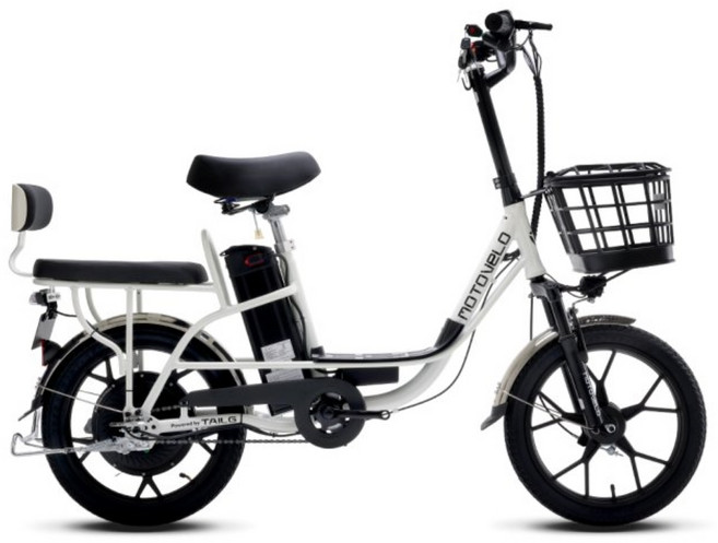 모토벨로 G7 등하원 2인 동승 전기 전동자전거, 베이지, 알루미늄