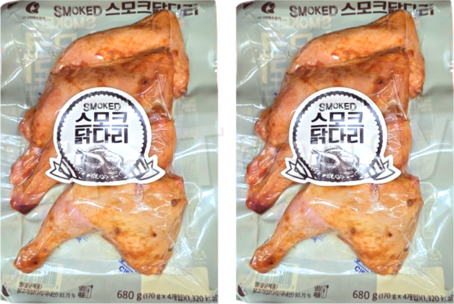 마니커 스모크 닭다리, 2개, 680g