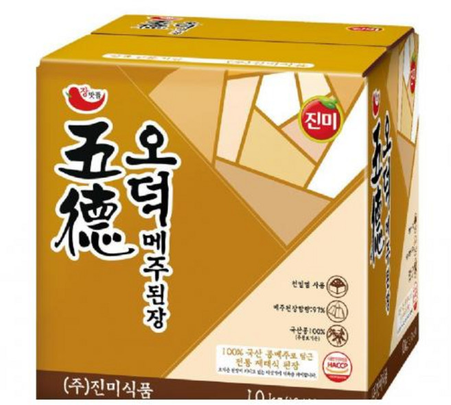 오덕메주된장 진미식품, 1개, 10kg