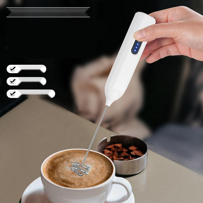 일리 전동휘핑기 가정용 우유거품기 충전식 무선 밀크프로더, 1. 크림