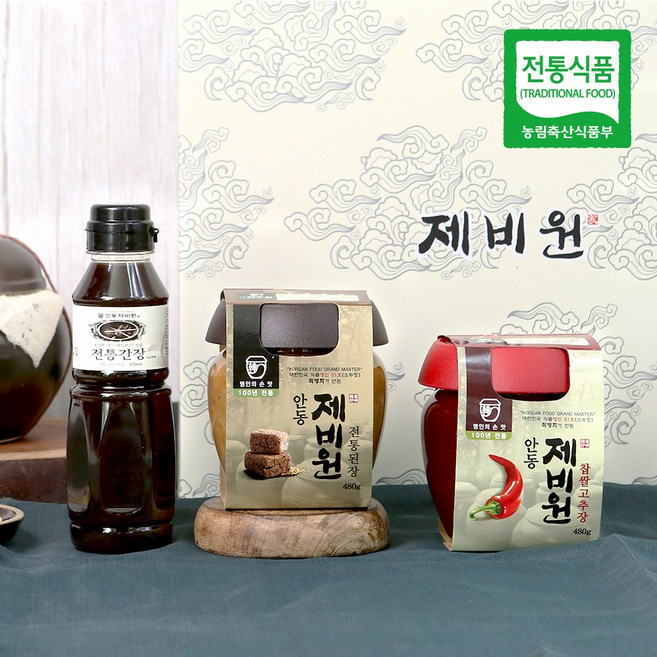 [식품명인] 최명희님의 장 3종 선물세트(된장+찹쌀고추장+간장), 1개