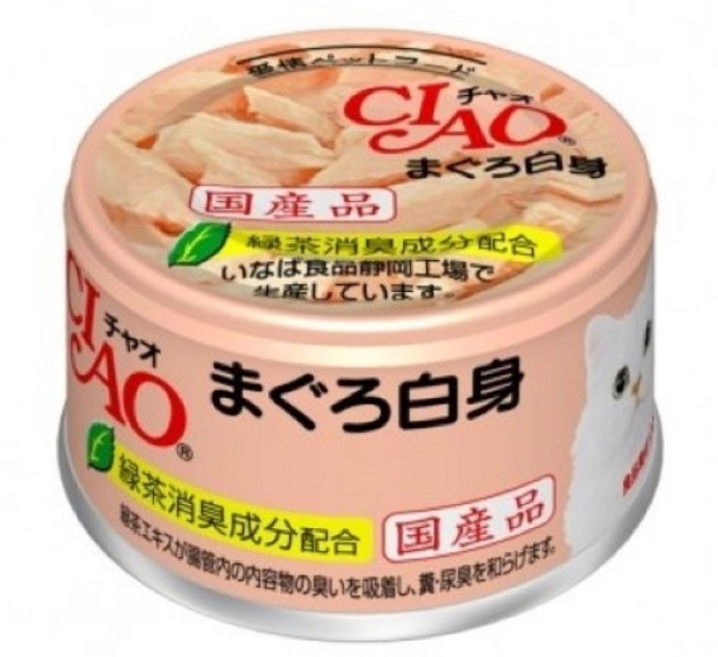 챠오츄르 고양이 화이티캔, 참치흰살, 85g, 24개