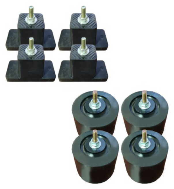 실외기 발받침 고무발 댐퍼 에어컨 거치대 방진고무패드 소음 진동 방지 사각