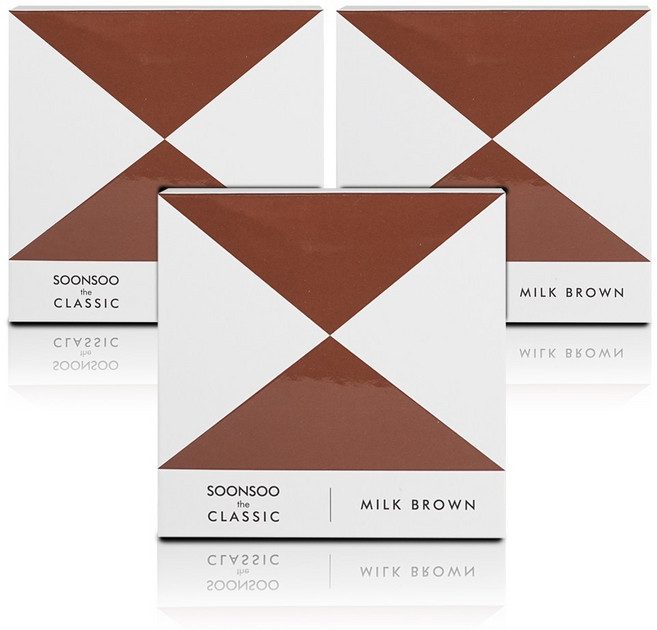 soonsoo 더 클래식 염모제, 밀크 브라운, 3개