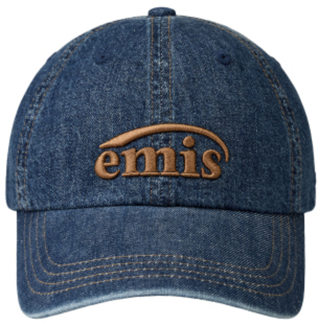 이미스 EMIS ONE TONE WASHED DENIM BALL CAP-BLUE 921312