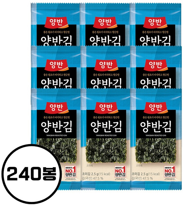 동원 양반김 4D호 도시락, 2g, 40개