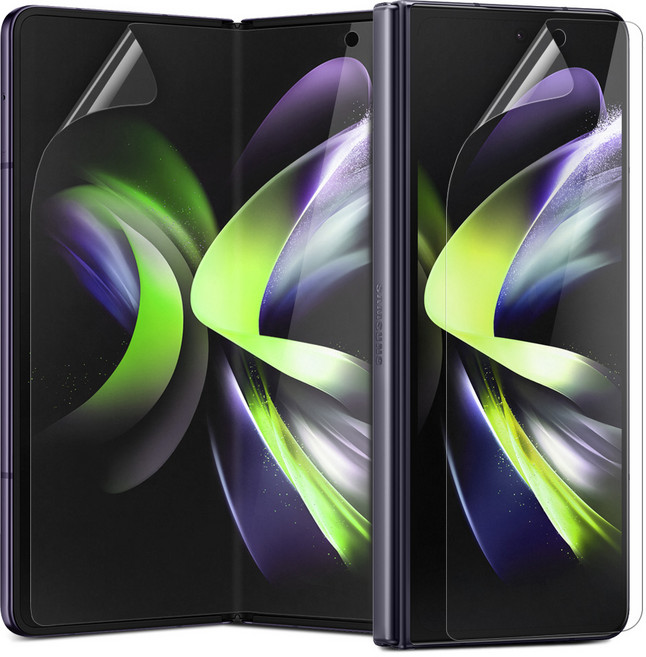 다이아큐브 제트플립제트폴드시리즈 TPU EPU 하이브리드 고투명 액정보호필름 가이드핀 간편부착, 2세트