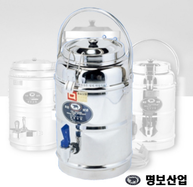 명보산업 우성금속 업소용 스텐 보온보냉물통 6호(6리터) 온수통