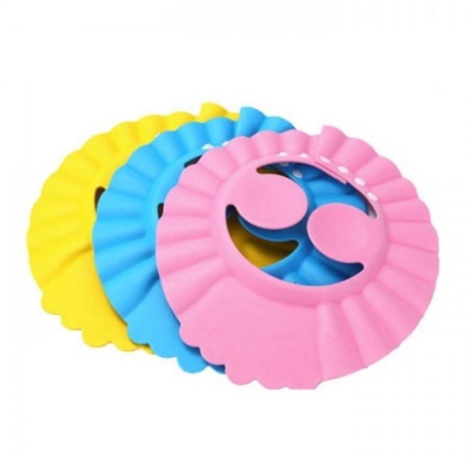 똑딱이 유아 베이비 귀마개 샴푸캡 DD-10167, 옐로우, 1개