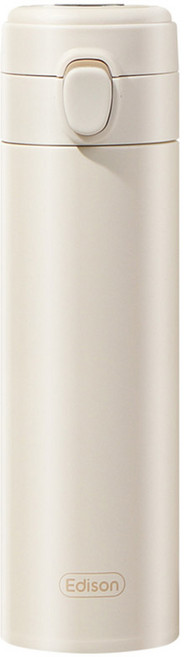 에디슨 온도 표시 원터치 분유 보온병, 베이지, 500ml, 1개