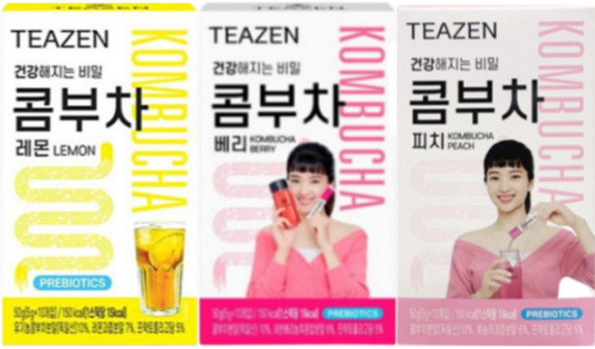 티젠 콤부차 3종세트 5g x 10개입 (레몬 + 베리 + 피치), 1개