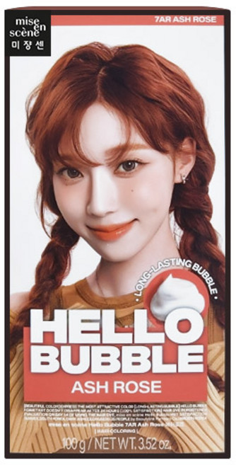미쟝센 올뉴 헬로버블 염색약 7AR 애쉬로즈, 본상품선택, 1개